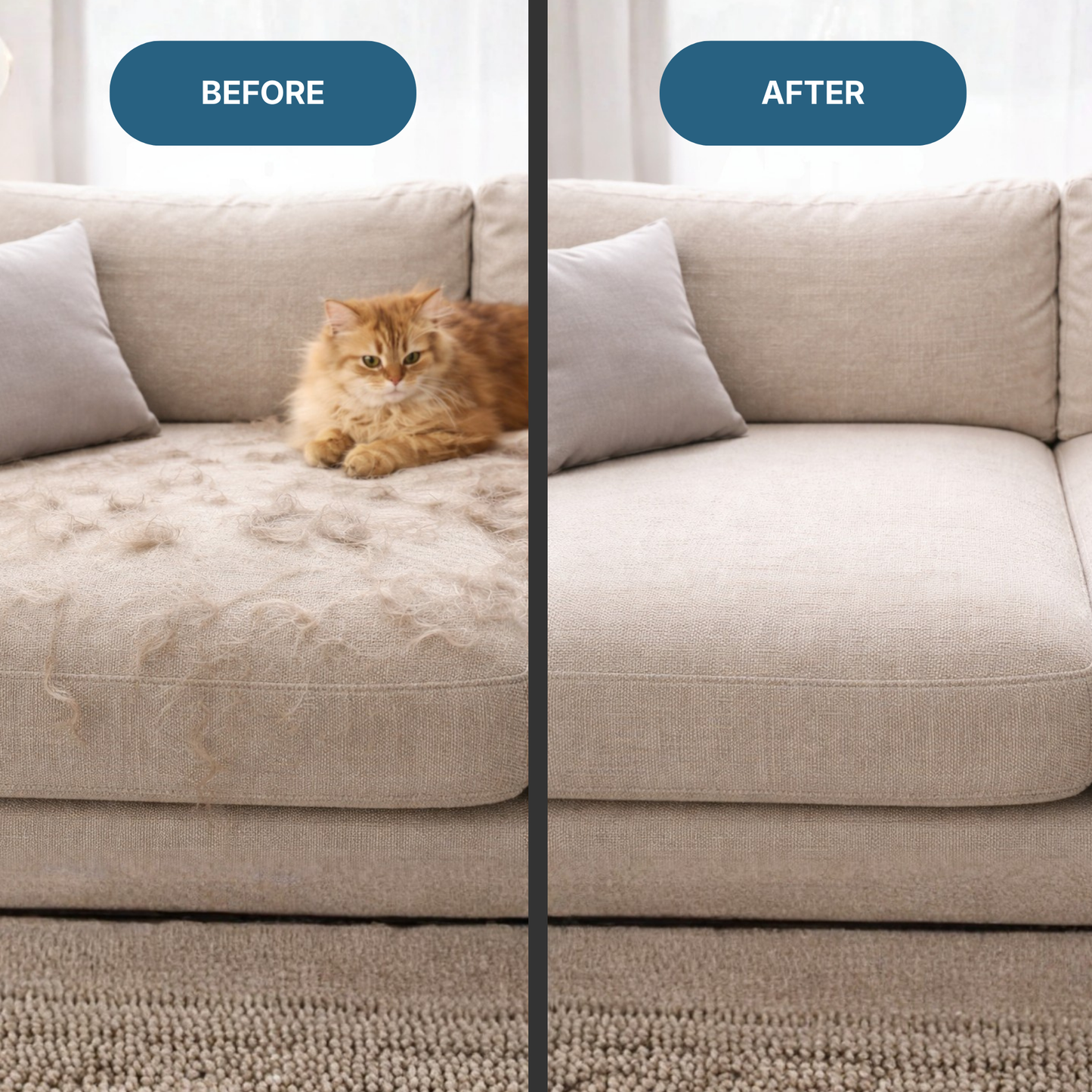 Pet Hair Remover, Reusable Cat and Dog Hair Remover & Lint Brush Roller